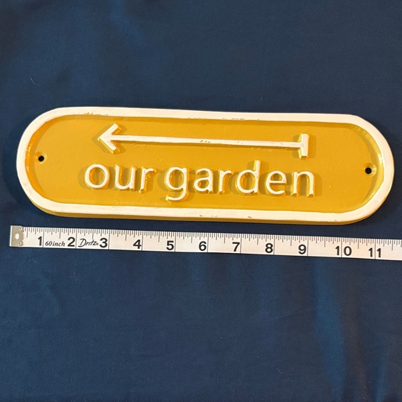 Target Yellow Outdoor Garden Sign - Picture 1 of 3